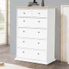 Commode PARISA 6 Tiroirs Blanc/chêne mode tendance 22