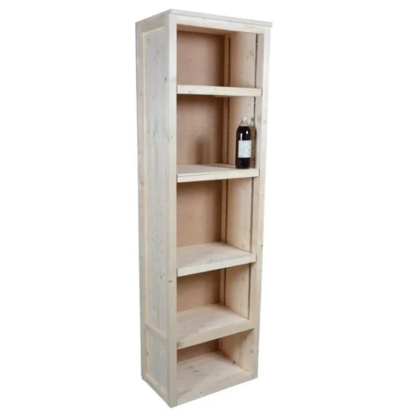 Bon marché 👍 Armoire étroite Bois Clair 60X37X200 Cm ✔️ qualité d’originales 3