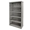 en solde Le moins cher 😍 Buffet 4 étagères L117 X P38 X H200cm Gris Clair ❤️ 14