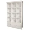 Authenticité garantie Le moins cher 🧨 Buffet Héritage Blanc Patiné 12 Cases H200 X L119cm 🌟 7
