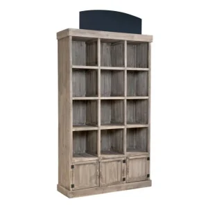 magasins pas chers Budget 😍 Buffet Héritage Pin Vieilli 12 Cases 3 Portes H200 X L119cm 🔔 6