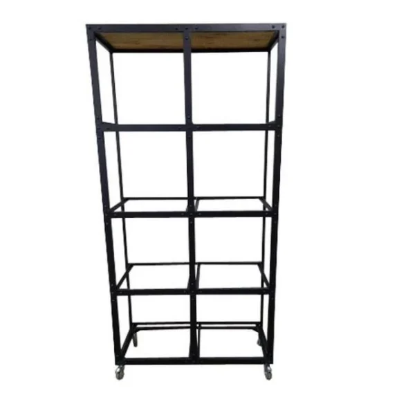 Vente flash 🔔 Cadre Haut Metal Et Bois L102 X P39.5 X H198 Cm 👍 se précipiter pour acheter 1