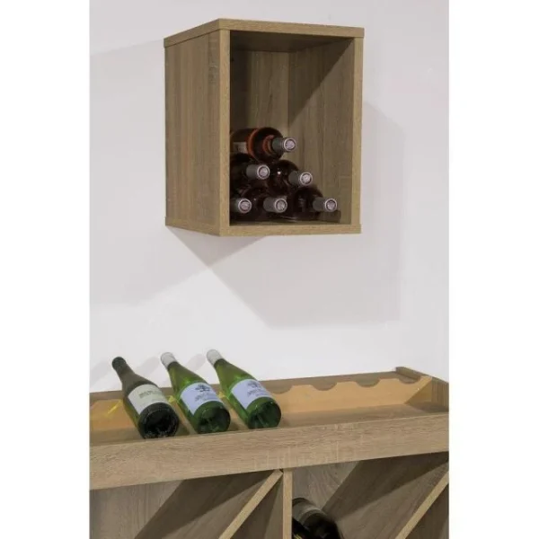 Remise ✨ Case Murale Avec Fond L30xP35xH40cm Vinno – Coloris Chêne Authentique 🥰 pas cher 6