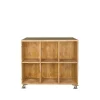 Promo ❤️ Comptoir épicerie Double Face à Roulet., 12 Casiers, Bois Massif, 119x75x100 Cm 😀 Authentic Original licence 7