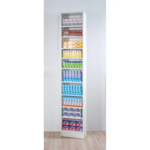 Satisfait ou Remboursé Acheter 👏 Etagère 10 Niveaux Blanc L43 X P25 X H230cm 🌟 6