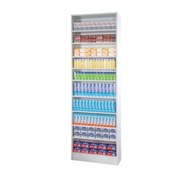 mode pas chere Acheter 😀 Etagère 10 Niveaux Blanc L70 X P25 X H230cm 🔥 3