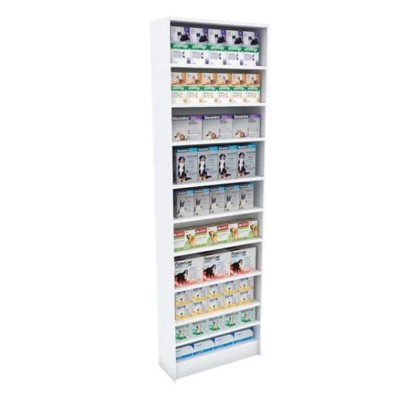 mode pas chere Acheter 😀 Etagère 10 Niveaux Blanc L70 X P25 X H230cm 🔥 4