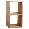 achat pas cher De gros ❤️ Etagère 2 Niches En épicéa Ciré Miel 41.5x40x80.5 ❤️ 17