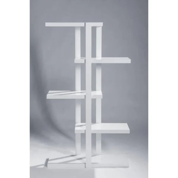 grossiste en ligne Tout neuf 😉 Etagère 5 Niveaux Blanc Laqué L90 X P30 X H160 Cm 👍 1