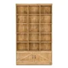 Promo ❤️ Etagère à Bière 15 Casiers, 2 Portes, Bois Massif, 119x39x195 🎁 soldes pas cher 8