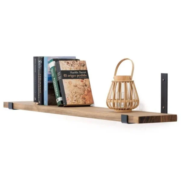 Vente flash 🛒 Étagère à Fixer Au Mur Bristol – Industriel-vintage 160x20x3cm. 😉 Achat 1