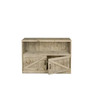 Le moins cher ❤️ Etagère Basse 2 Portes Gris De Payne 119 X 39 X H 80 TRADIS 😀 boutiqued en ligne 11