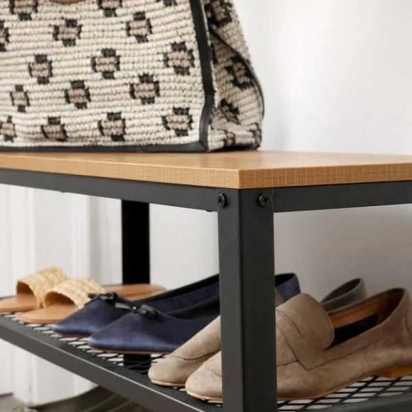 à prix d'occasion Meilleur prix 💯 Etagère Basse Métal Et Bois L73 X P30 X H45 Cm 💯 6