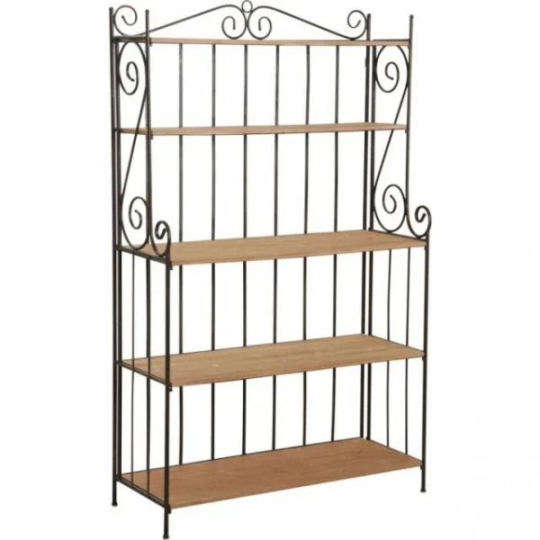 Prix très abordable Le moins cher 😍 Etagère Boulangère Pliante Largeur 112 Cm 112,5×44,5×186 ⭐ 1