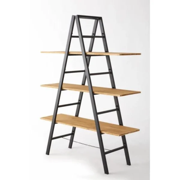 Top 10 😍 Etagère échelle Métal Noir 3 Tablettes Bois L120 X P40 X H160cm 😍 magasins pour 1
