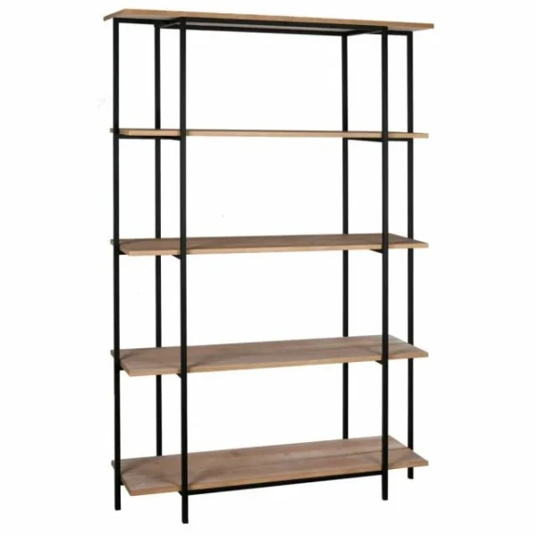 boutique paris Remise 😍 Étagère En Bois Et Métal 120x40x190 ✨ 1