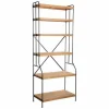 soldes ligne Bon marché ⭐ Etagère En Bois Et Métal 82x42x200 ⌛ 13