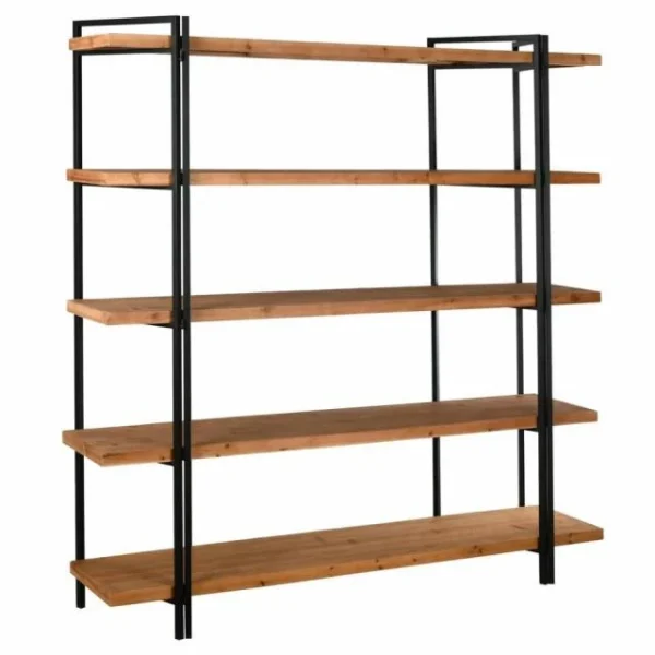 Top ventes Grosses soldes 🌟 Étagère En Pin Et Métal 180x40x190 🎉 1