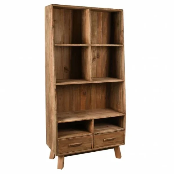 Remise ❤️ Étagère En Pin Recyclé 90x40x182 ⭐ prix abordable 1