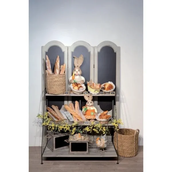 De gros 🛒 Etagère Fer Forgé 3 Tablettes Bois L100 X P55 X H80cm 💯 excellents soldes 4