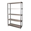 dernière tendance Sortie 👏 Etagère Haute Héritage Used 4 Niveaux Bois Et Métal L119 X P39 X H195cm ⌛ 5
