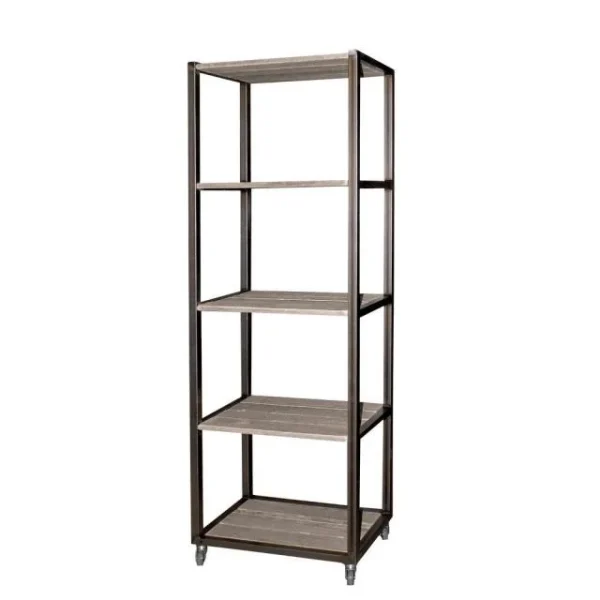 Meilleur prix 🌟 Etagère Haute Héritage Used 4 Niveaux Bois Et Métal L59 X P39 X H195cm 🧨 achat pas cher 1