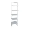 shopping pas cher Meilleur prix 🎁 Etagère Inclinée Blanc Mat 5 Tablettes L.40 X P.33 X H.175cm 🥰 14