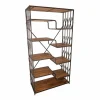 Meilleure vente 😉 Etagère Industrielle Fer Et Bois Loft Fer Et Bois Ciré L93.5 X P40 X H180 🎉 prix pas cher 13