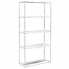 Meilleur prix 🎁 Etagère Industrielle Moderne De 4 Niveaux, Coloris Blanc, En Métal 80x30x160 Cm 🎁 boutique pas cher 5