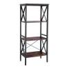 magasin en ligne Le moins cher 👏 Etagère Metal-bois L56 X P34 X H131 Cm 👏 19