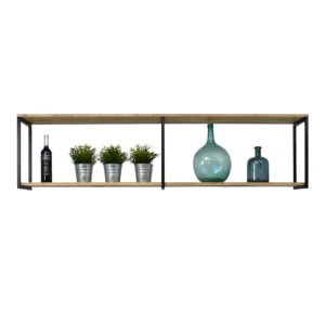 nouveau produit Coupon ❤️ Étagère Murale Double Icub – Industriel Vintage 30X160x48h.cm. 30mm. ❤️ 7