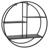 excellents soldes Sortie 🤩 Étagère Murale Ronde En Métal Noir Ø67×22 ❤️ 17
