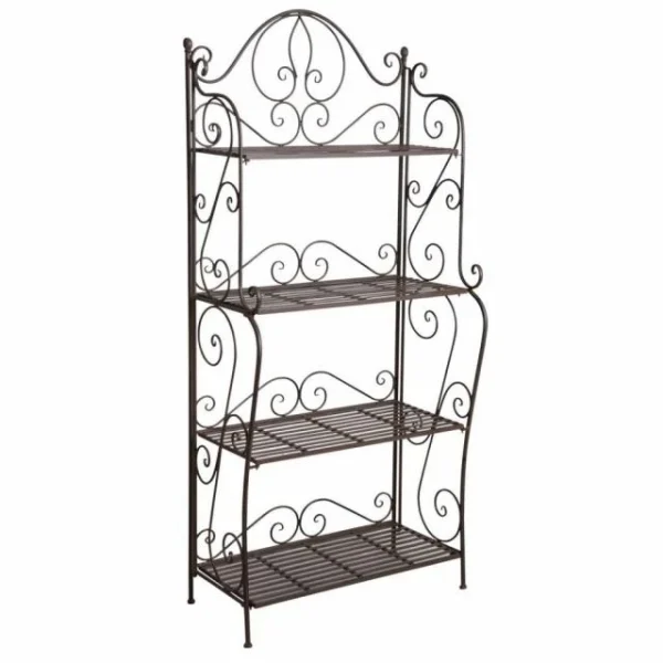 site pas cher Bon marché 😉 Etagère Pliante En Métal Vieilli 70x37x155 🎁 1