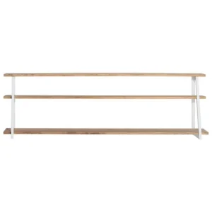 Meilleur prix ✨ Étagère Polygonal Ascendant 100x35x47cm Blanc – 2 Supports Industriel 👍 Achat 12