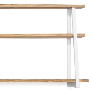 Meilleur prix ✨ Étagère Polygonal Ascendant 100x35x47cm Blanc – 2 Supports Industriel 👍 Achat 16