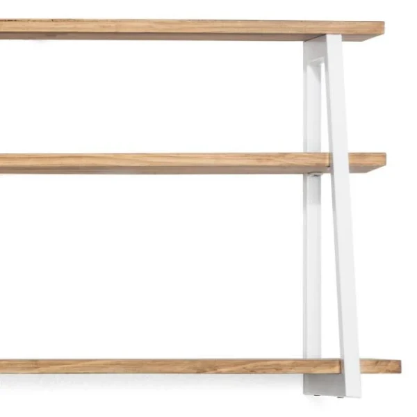 Meilleur prix ✨ Étagère Polygonal Ascendant 100x35x47cm Blanc – 2 Supports Industriel 👍 Achat 6
