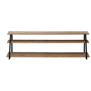 Promo ✨ Étagère Polygonal Ascendant 100x35x47cm Noir – 2 Supports – Industriel 😍 vente pas cher en ligne 9