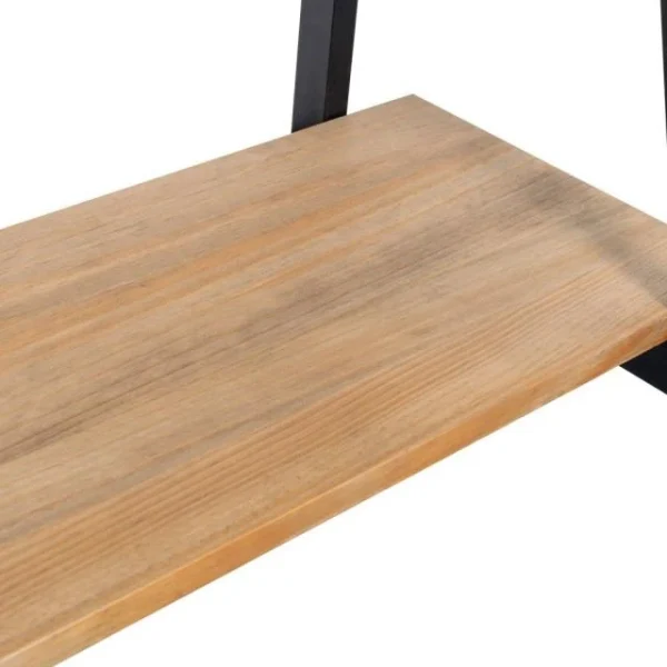 Promo ✨ Étagère Polygonal Ascendant 100x35x47cm Noir – 2 Supports – Industriel 😍 vente pas cher en ligne 6