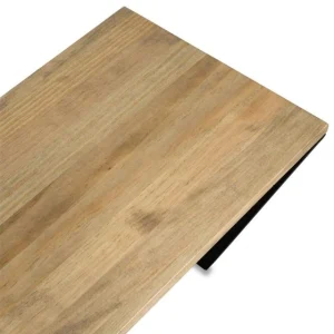 économies garanties Meilleur prix 🧨 Étagère Polygonal Descendant 120x35x47cm Noir 2 Supports – Industriel 🤩 18