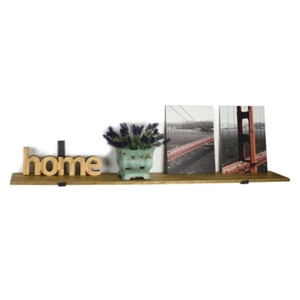 commentaire favorable Meilleure vente ✨ Étagère Pour Fixer Au Mur Bristol – Industriel-vintage 20X120 Cm 😍 4