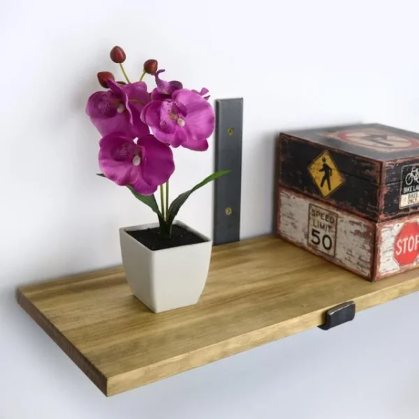 commentaire favorable Meilleure vente ✨ Étagère Pour Fixer Au Mur Bristol – Industriel-vintage 20X120 Cm 😍 5