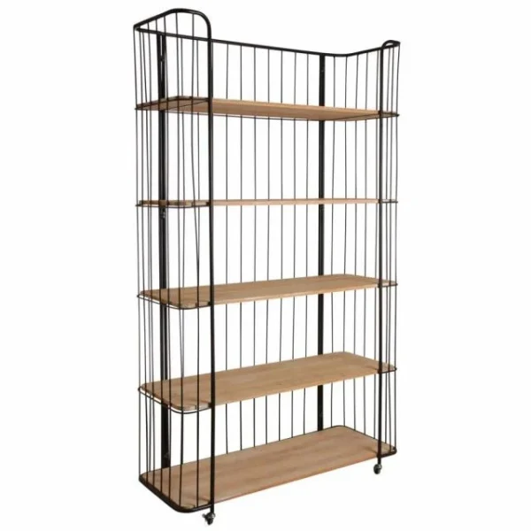 france Meilleure affaire 🎁 Etagère Style Industriel 5 Niveaux 115x42x197 ✨ 1