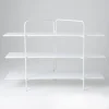 Grosses soldes ✨ Etagere Symira Structure Blanche 3 Tablettes Blanches L170 X H 120 Cm ✔️ Vente 16