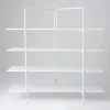 Livraison internationale Top 10 😍 Etagere Symira Structure Blanche 4 Tablettes Blanches L170 X H 170 Cm 🎉 5