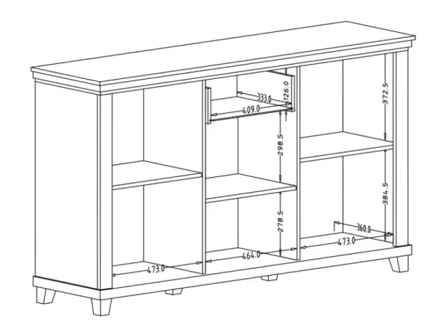 Commode EVOCO 3 Portes 1 Tiroir Chêne Ribbec/vert Top ventes 8