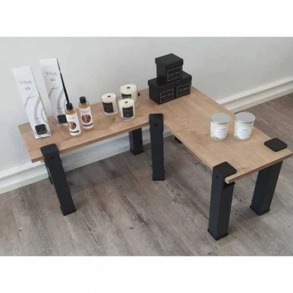 boutique en ligne Les meilleures critiques de 🎉 Kit Etagère Modulable – 2 Plateaux Et 8 Pieds Rouges 👍 3