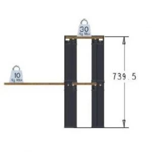 boutique en ligne Les meilleures critiques de 🎉 Kit Etagère Modulable – 2 Plateaux Et 8 Pieds Rouges 👍 10