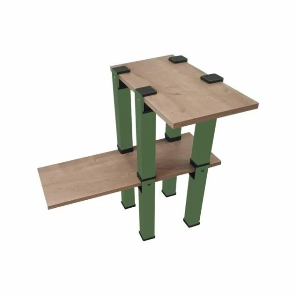 Bon marché ✔️ Kit Etagère Modulable – 2 Plateaux Et 8 Pieds Verts 🔥 Retour gratuit en magasin. 1