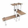 Livraison gratuite Meilleur prix 🎉 Kit Etagère Modulable – 3 Plateaux 14 Pieds Blancs 😀 19