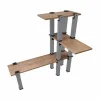 Grosses soldes 👍 Kit Etagère Modulable – 3 Plateaux 14 Pieds Gris 🛒 soldes 22